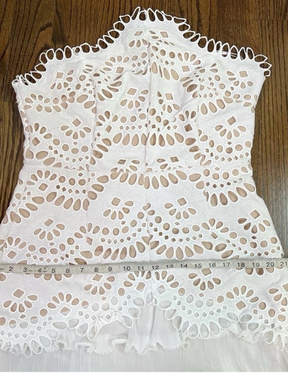 Elliatt Ivory Lace Cutout Tiered Maxi Dress - Picture 11 of 16